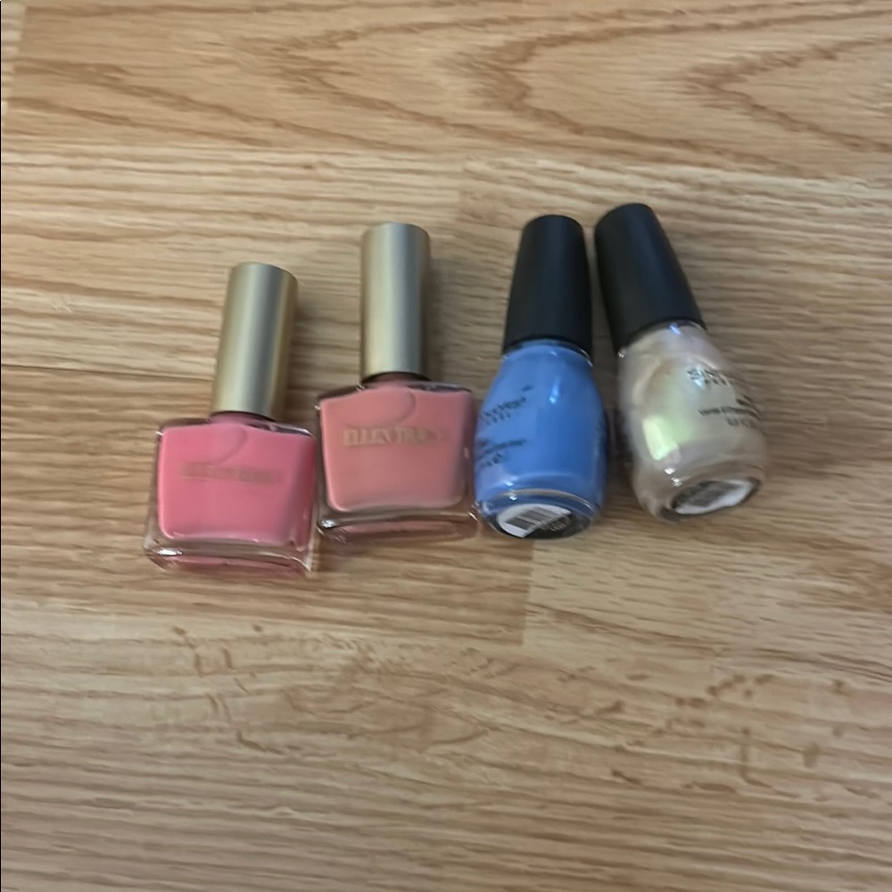 Ellen Tracey and Sinful Colors Nail Polish Set - Pink, Blue, Nude